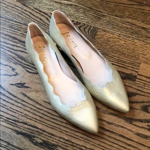 French Sole Women's Tequila Pebble Leather Flat